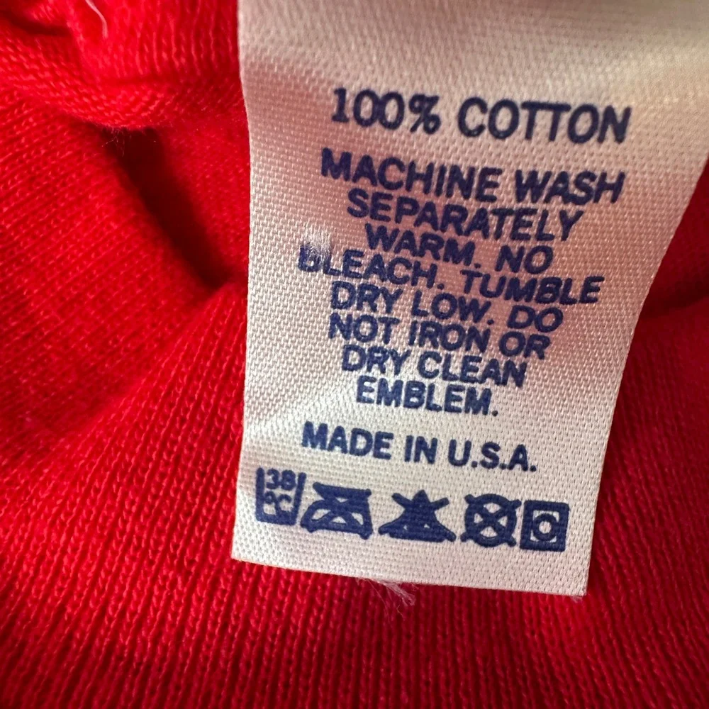Vintage Ken Done Super Dad Graphic T-Shirt Red XL Puff Print Made in USA New